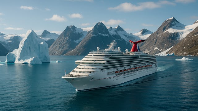 Carnival Cruise Sailing In Greenland