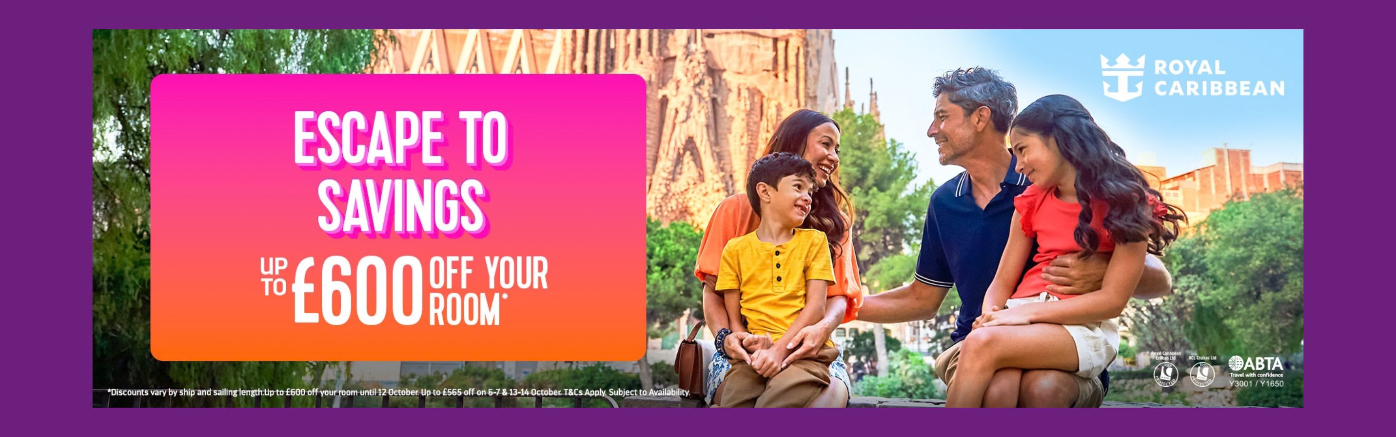 Up to £600 off, kids from £99pp, and an extra £60 off when you book a Balcony or Suite with code LEGENDARY60. See why this is October's must-book cruise deal.